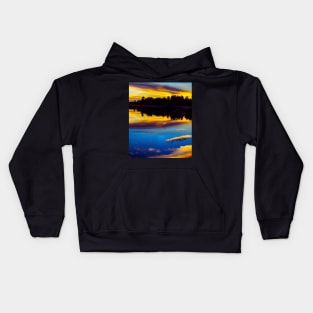 Aesthetic sunset Kids Hoodie